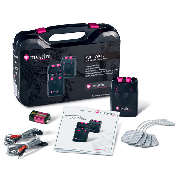 Mystim Pure Vibes EStim Unit Bondage Gear > Electro Sex Stimulation Both, Electro Sex Stimulation, NEWLY-IMPORTED, Plastic - So Luxe Lingerie