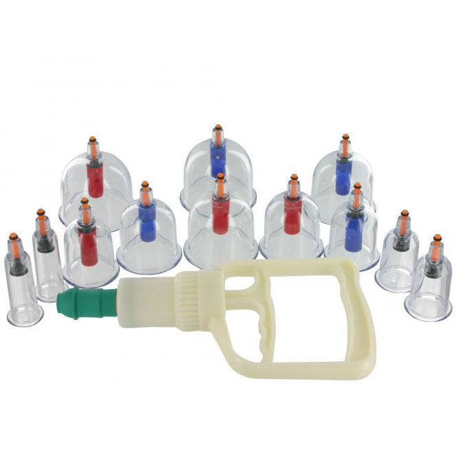 12 Piece Cupping System Bondage Gear > Medical Instruments Both, Medical Instruments, NEWLY-IMPORTED, Plastic - So Luxe Lingerie