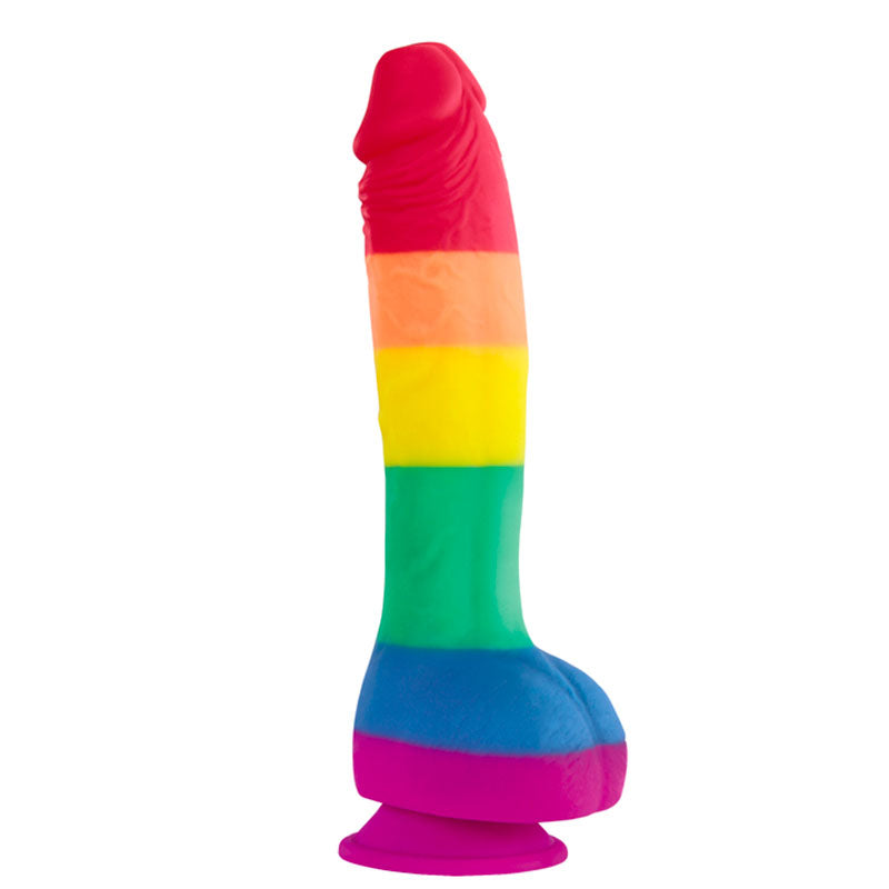 Colours Pride Edition 8 Inch Realistic Silicone Dildo With Balls Sex Toys > Realistic Dildos and Vibes > Realistic Dildos 10 Inches, Both, NEWLY-IMPORTED, Realistic Dildos, Silicone - So Luxe