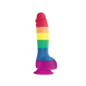 Colours Pride Edition 6 Inch Realistic Silicone Dildo With Balls Sex Toys > Realistic Dildos and Vibes > Realistic Dildos 8 Inches, Both, NEWLY-IMPORTED, Realistic Dildos, Silicone - So Luxe 
