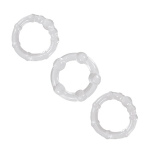 NS Novelties Renegade Intensity Rings Cockrings Clear Sex Toys > Sex Toys For Men > Love Rings Love Rings, Male, NEWLY-IMPORTED, Skin Safe Rubber - So Luxe Lingerie