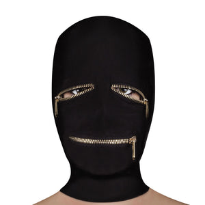 Ouch Extreme Zipper Mask With Eye And Mouth Zipper Bondage Gear > Masks Both, Masks, NEWLY-IMPORTED, Spandex - So Luxe Lingerie