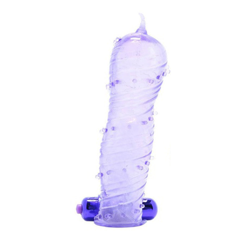 Classix Textured Sleeve and Bullet Purple Sex Toys > Sex Toys For Men > Penis Sleeves 5.5 Inches, Both, NEWLY-IMPORTED, Penis Sleeves, Plastic - So Luxe Lingerie