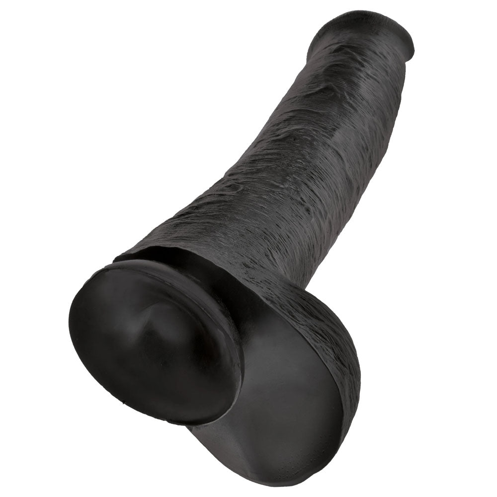 King Cock 15 Inch Cock with Balls Black Sex Toys > Other Dildos 15 Inches, Both, NEWLY-IMPORTED, Other Dildos, PVC - So Luxe Lingerie