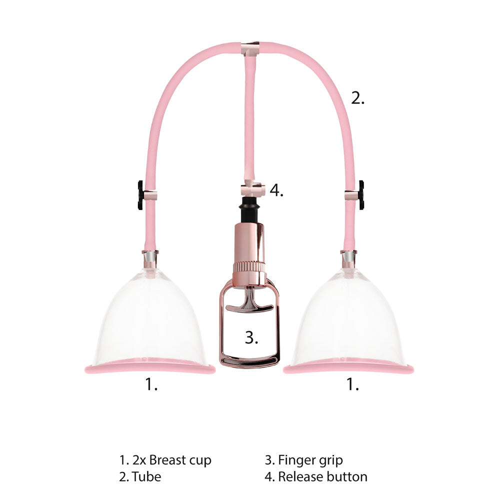 Pumped Breast Pump Medium Rose Gold Sex Toys > Sex Toys For Ladies > Female Pumps Acrylic plastic, Female, Female Pumps, NEWLY-IMPORTED - So Luxe Lingerie