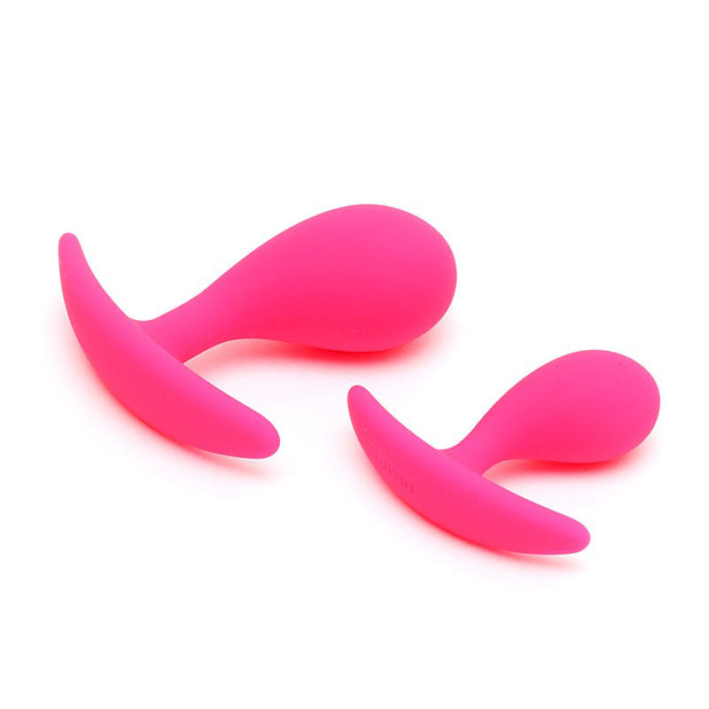 Copenhagen Pink Duo Anal Plug Set > Anal Range > Butt Plugs Both, Butt Plugs, NEWLY-IMPORTED, Silicone - So Luxe Lingerie