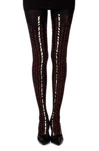 Zohara “Cross It”  Print Tights  All Offers, Hosiery, NEWLY-IMPORTED, Tights, Zohara - So Luxe Lingerie