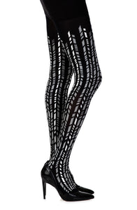 Zohara “Cross It”  Print Tights  Hosiery, NEWLY-IMPORTED, Tights, Zohara - So Luxe Lingerie
