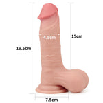 Load image into Gallery viewer, Sliding Skin Dual Layer Dildo 7.8 Inches &gt; Realistic Dildos and Vibes &gt; Realistic Dildos 8 Inches, Both, NEWLY-IMPORTED, Realistic Dildos, Rubber - So Luxe Lingerie
