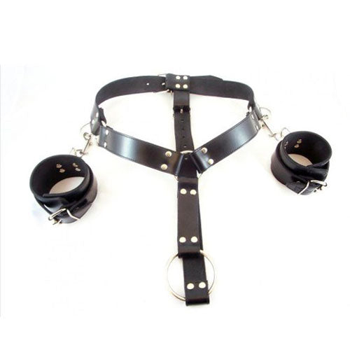 Rouge Garments Cuff Harness Bondage Gear > Restraints Both, Latex, NEWLY-IMPORTED, Restraints - So Luxe Lingerie