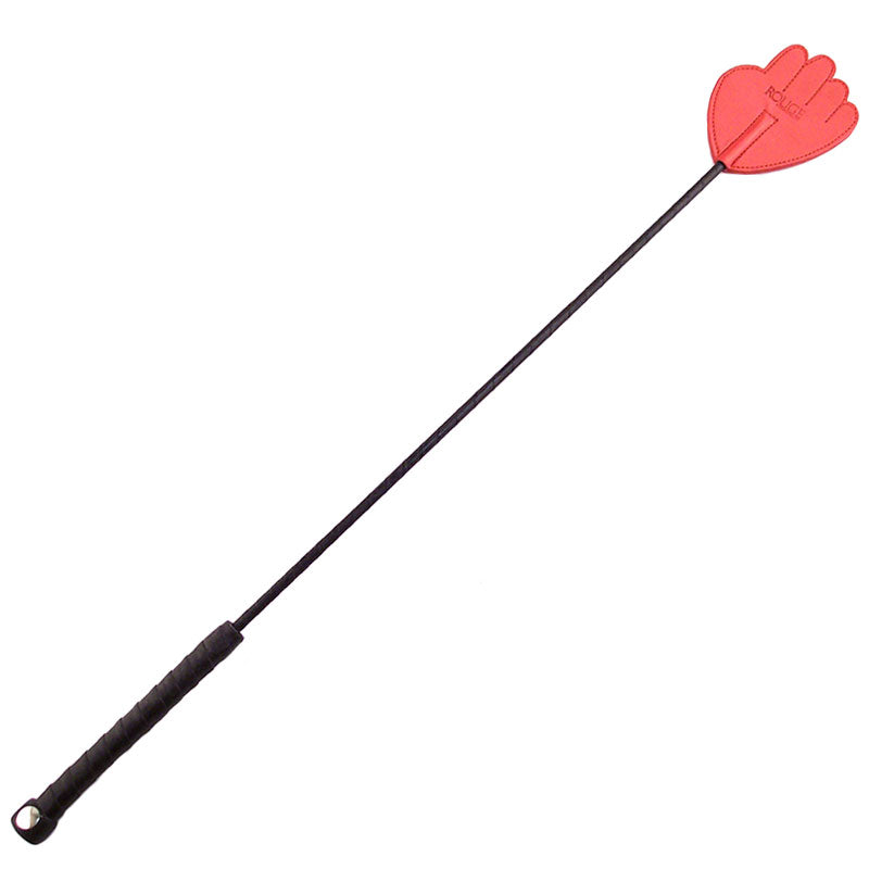 Rouge Garments Hand Riding Crop Red Bondage Gear > Whips 23.5 Inches, Both, Leather, NEWLY-IMPORTED, Whips - So Luxe Lingerie