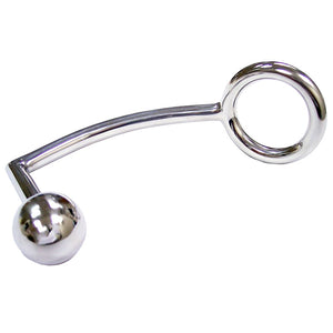 Rouge Stainless Steel Cock Ring With Anal Probe Anal Range > Anal Probes Anal Probes, Male, NEWLY-IMPORTED, Stainess Steel - So Luxe Lingerie