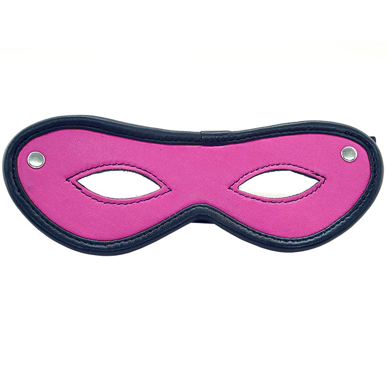 Rouge Garments Open Eye Mask Pink Bondage Gear > Masks Both, Leather, Masks, NEWLY-IMPORTED - So Luxe Lingerie