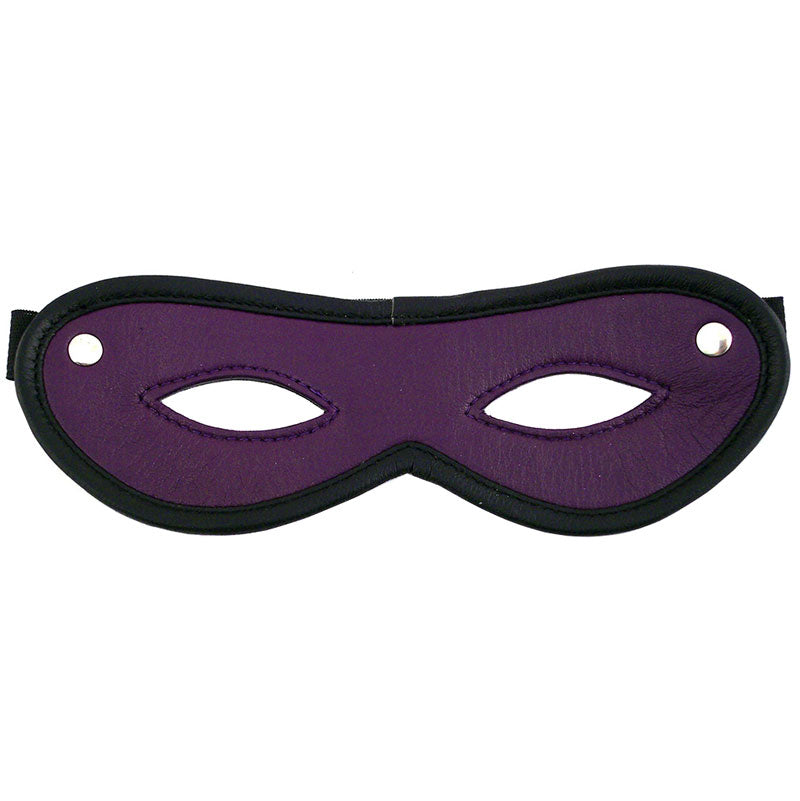 Rouge Garments Open Eye Mask Purple Bondage Gear > Masks Both, Leather, Masks, NEWLY-IMPORTED - So Luxe Lingerie