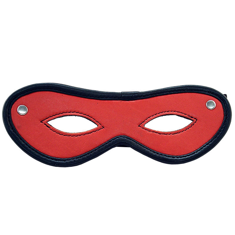 Rouge Garments Open Eye Mask Red Bondage Gear > Masks Both, Leather, Masks, NEWLY-IMPORTED - So Luxe Lingerie