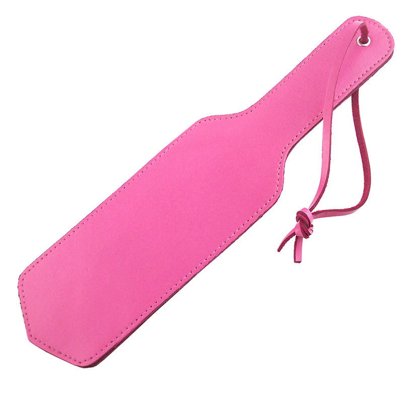 Rouge Garments Paddle Pink Bondage Gear > Paddles 13 Inches, Both, Leather, NEWLY-IMPORTED, Paddles - So Luxe Lingerie