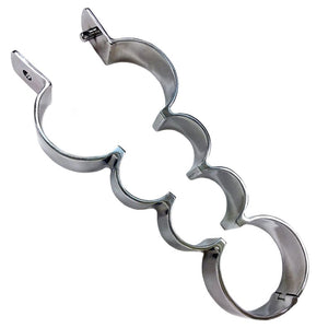 Rouge Stainless Steel Heavy Metal Wrist and Ankle Binder Bondage Gear > Restraints 15 Inches, Both, Metal, NEWLY-IMPORTED, Restraints - So Luxe Lingerie