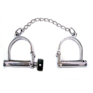Rouge Stainless Steel Wrist Shackles Bondage Gear > Restraints Both, NEWLY-IMPORTED, Restraints, Stainess Steel - So Luxe Lingerie