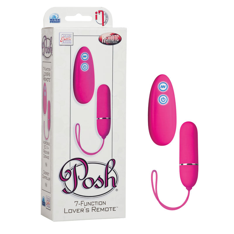Posh 7 Function Lovers Remote Bullet Sex Toys > Sex Toys For Ladies > Remote Control Toys 2.75 Inches, Both, NEWLY-IMPORTED, Plastic, Remote Control Toys - So Luxe Lingerie