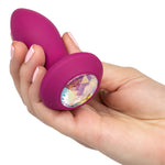 Load image into Gallery viewer, Power Gem Butt Plug Vibrating Crystal Probe PETITE &gt; Anal Range &gt; Vibrating Buttplug 3.75 Inches, Both, NEWLY-IMPORTED, Silicone, Vibrating Buttplug - So Luxe Lingerie
