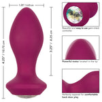Load image into Gallery viewer, Power Gem Butt Plug Vibrating Crystal Probe &gt; Anal Range &gt; Vibrating Buttplug 4 Inches, Both, NEWLY-IMPORTED, Silicone, Vibrating Buttplug - So Luxe Lingerie
