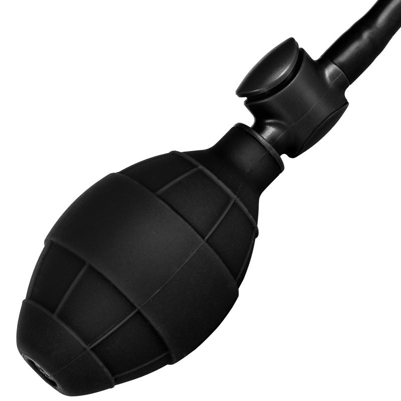 Black Booty Call Pumper Silicone Inflatable Medium Anal Plug Anal Range > Anal Inflatables 5.5  6.5 Inches, Anal Inflatables, Both, NEWLY-IMPORTED, Silicone - So Luxe Lingerie