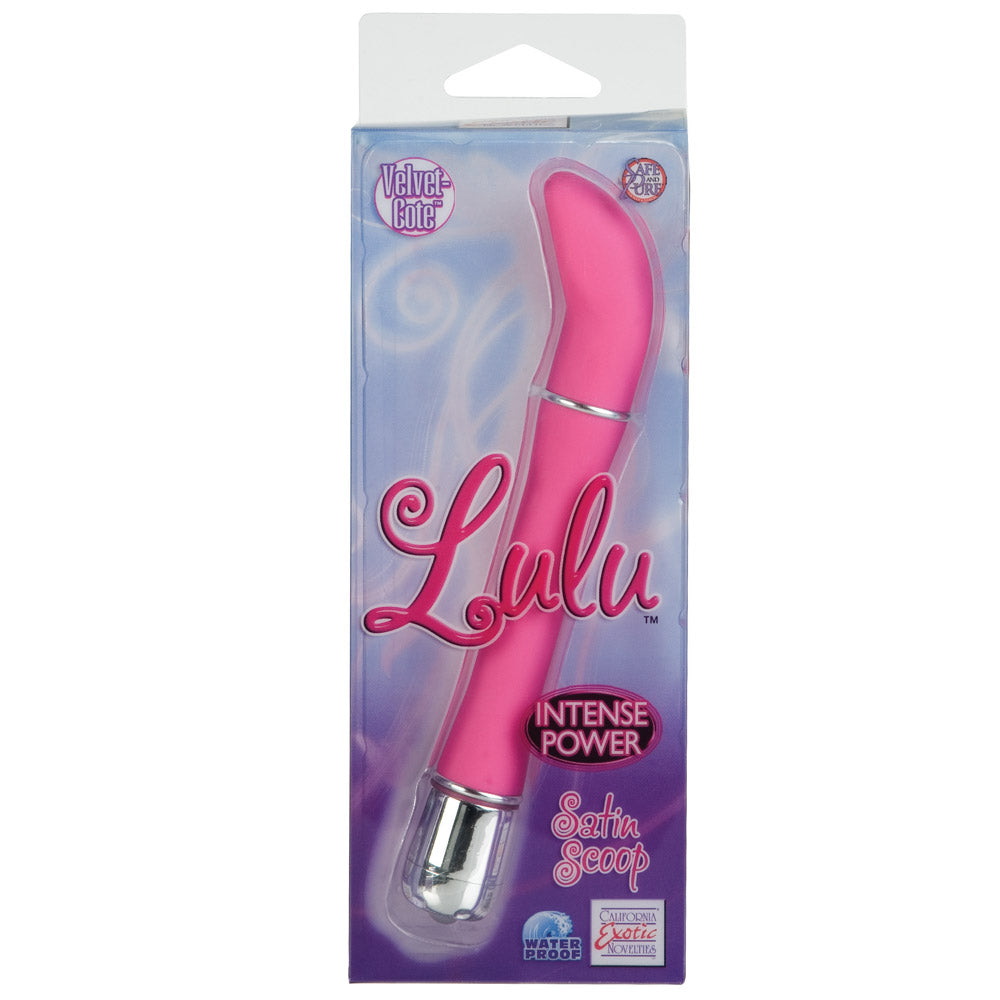 Lulu Satin Scoop Mini Vibrator Sex Toys > Sex Toys For Ladies > Mini Vibrators 6 Inches, Both, Mini Vibrators, NEWLY-IMPORTED, Plastic - So Luxe Lingerie