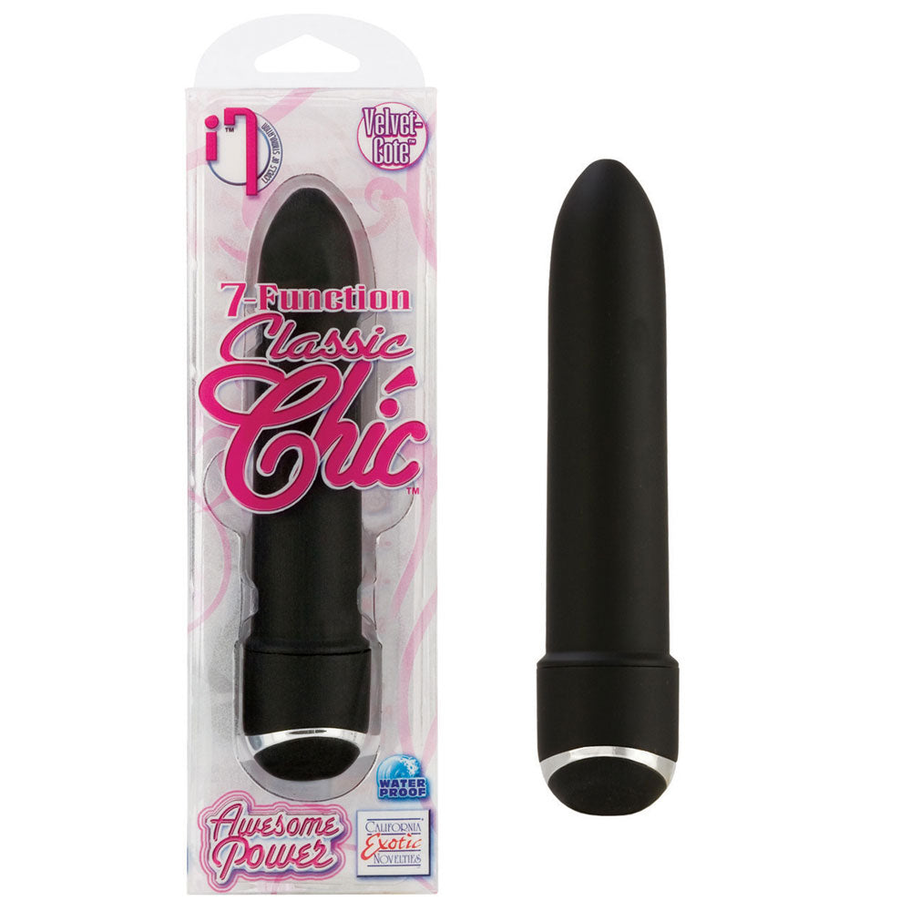 7 Function Classic Chic Mini Vibrator Sex Toys > Sex Toys For Ladies > Standard Vibrators 5.5 Inches, Both, NEWLY-IMPORTED, Smooth Coated Plastic, Standard Vibrators - So Luxe Lingerie