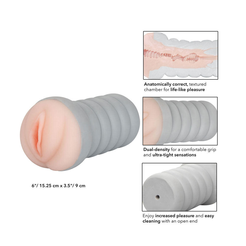 Gripper Ribbed Tight Pussy Flesh Masturbator Sex Toys > Sex Toys For Men > Masturbators 6 Inches, Male, Masturbators, NEWLY-IMPORTED, Realistic Feel - So Luxe Lingerie