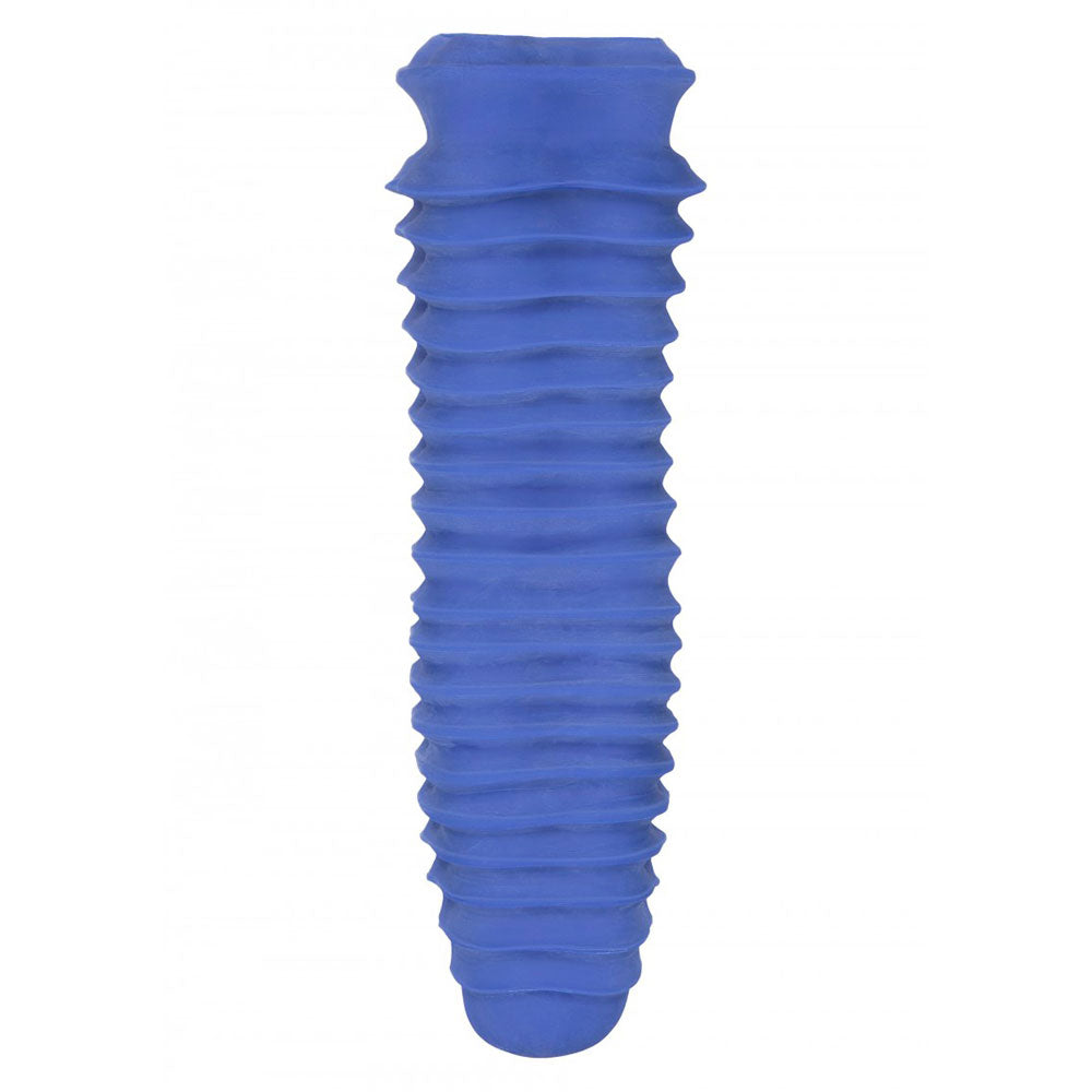 Apollo Stroker Closed End Textured Masturbator Blue Sex Toys > Sex Toys For Men > Masturbators 6 Inches, Male, Masturbators, NEWLY-IMPORTED, Skin Safe Rubber - So Luxe Lingerie