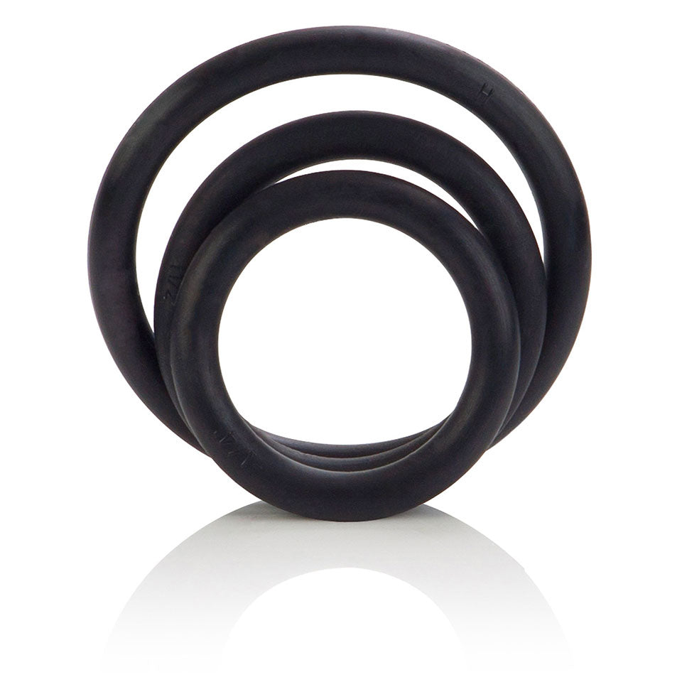 3 Piece Rubber Ring Set Sex Toys > Sex Toys For Men > Love Rings Love Rings, Male, NEWLY-IMPORTED, Rubber - So Luxe Lingerie