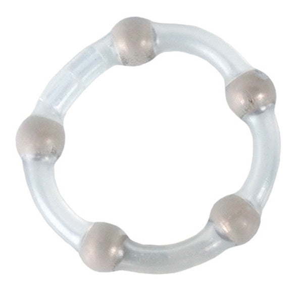 Metallic Bead Ring Sex Toys > Sex Toys For Men > Love Rings Love Rings, Male, NEWLY-IMPORTED, One Size, Silicone - So Luxe Lingerie