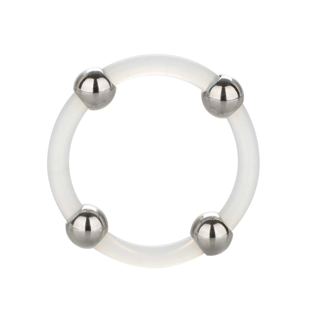 Steel Beaded Silicone Cock Ring XL > Sex Toys For Men > Love Rings Love Rings, Male, NEWLY-IMPORTED, Silicone - So Luxe Lingerie