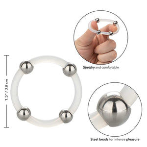 Steel Beaded Silicone Ring Large > Sex Toys For Men > Love Rings Love Rings, Male, NEWLY-IMPORTED, Silicone - So Luxe Lingerie