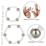 Load image into Gallery viewer, Steel Beaded Silicone Ring Set &gt; Sex Toys For Men &gt; Love Rings Love Rings, Male, NEWLY-IMPORTED, Silicone - So Luxe Lingerie
