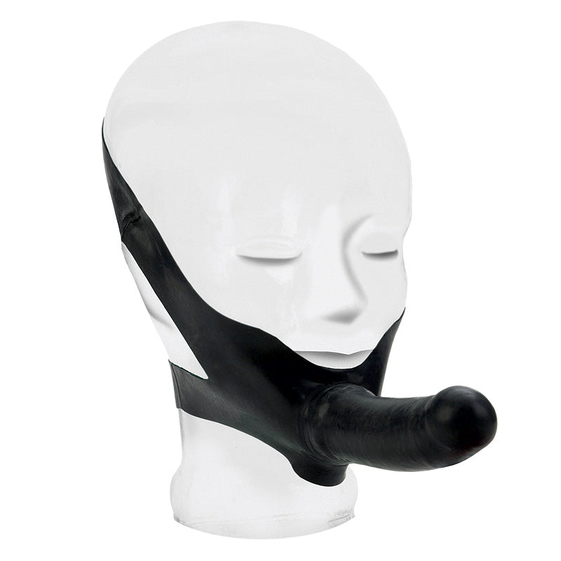 The Accommodator Face Strap On Dildo Black Sex Toys > Realistic Dildos and Vibes > Strap on Dildo Both, Latex, NEWLY-IMPORTED, Strap  One Size, Strap on Dildo - So Luxe Lingerie