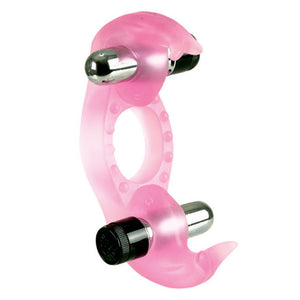 Triple Orgasms Erection Enhancer With Dual Micro Stimulators Sex Toys > Sex Toys For Men > Love Ring Vibrators Both, Love Ring Vibrators, NEWLY-IMPORTED, Silicone - So Luxe Lingerie