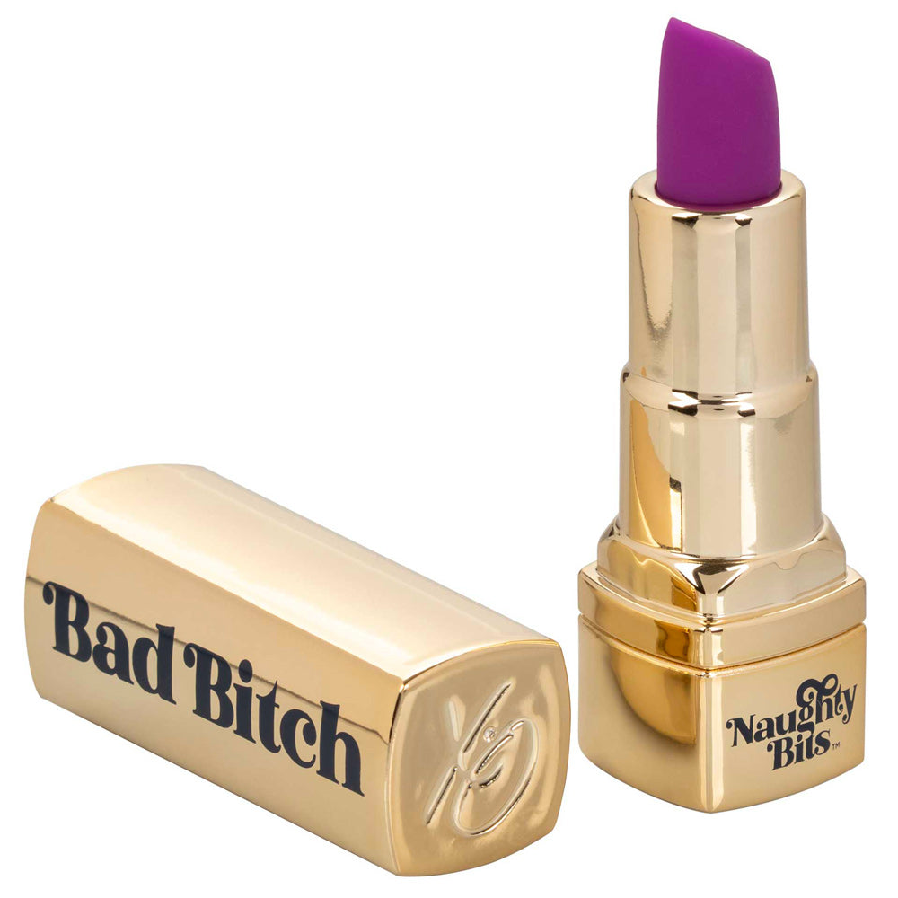 Naughty Bits Bad Bitch Rechargeable Lipstick Vibrator > Sex Toys For Ladies > Mini Vibrators 4 Inches, Female, Mini Vibrators, NEWLY-IMPORTED, Silicone - So Luxe Lingerie