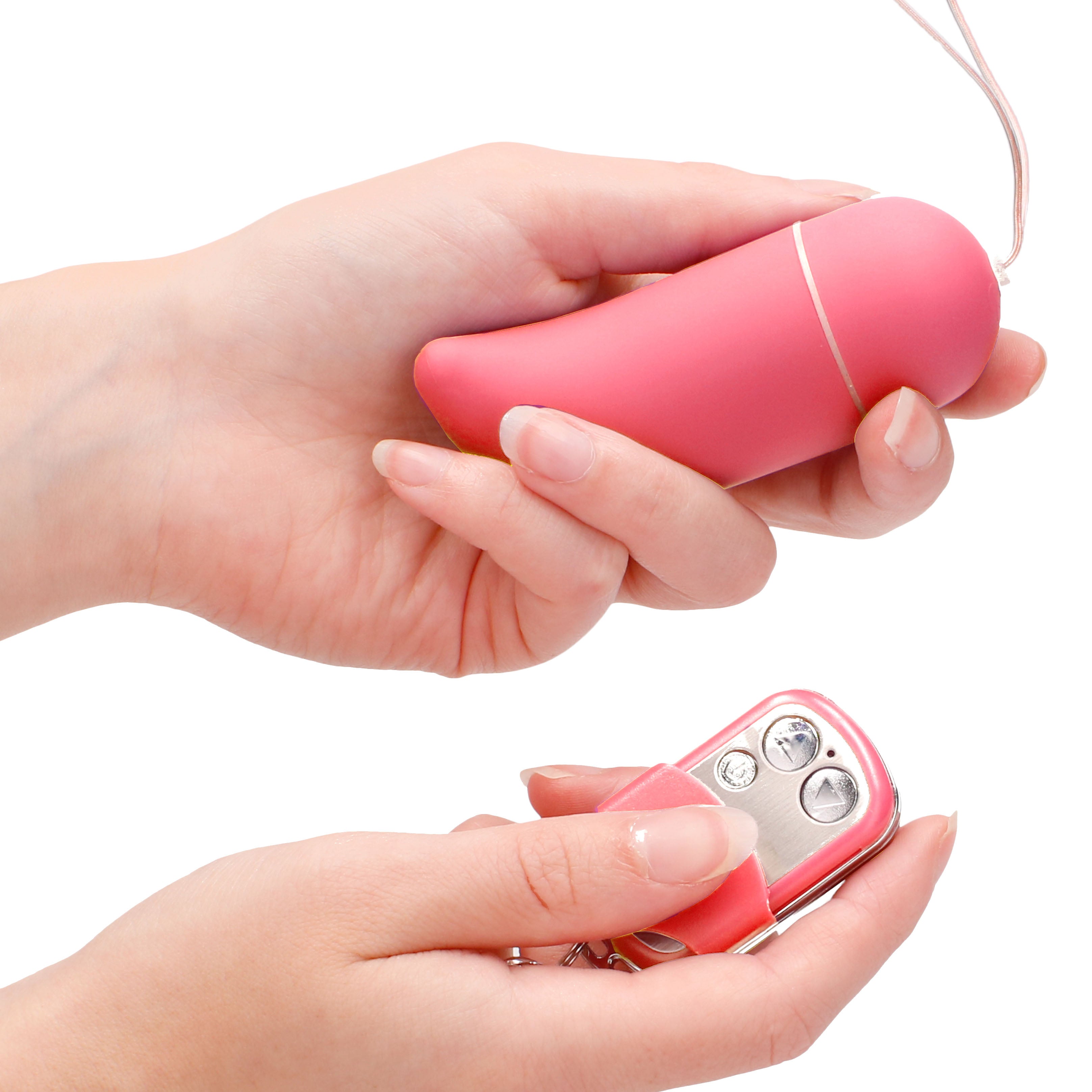 10 Speed Remote Vibrating Egg BIG Pink > Sex Toys For Ladies > Vibrating Eggs 3 Inches, Both, NEWLY-IMPORTED, Plastic, Vibrating Eggs - So Luxe Lingerie