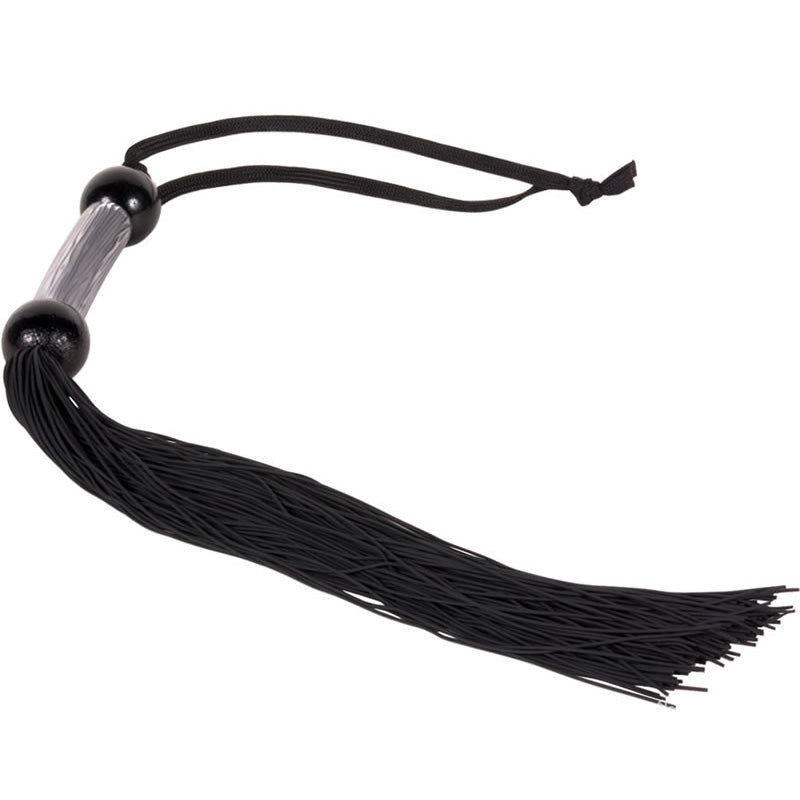 SportSheets Large Rubber Whip Bondage Gear > Whips Both, Handle 16cm Tail 35cm, NEWLY-IMPORTED, Rubber, Whips - So Luxe Lingerie