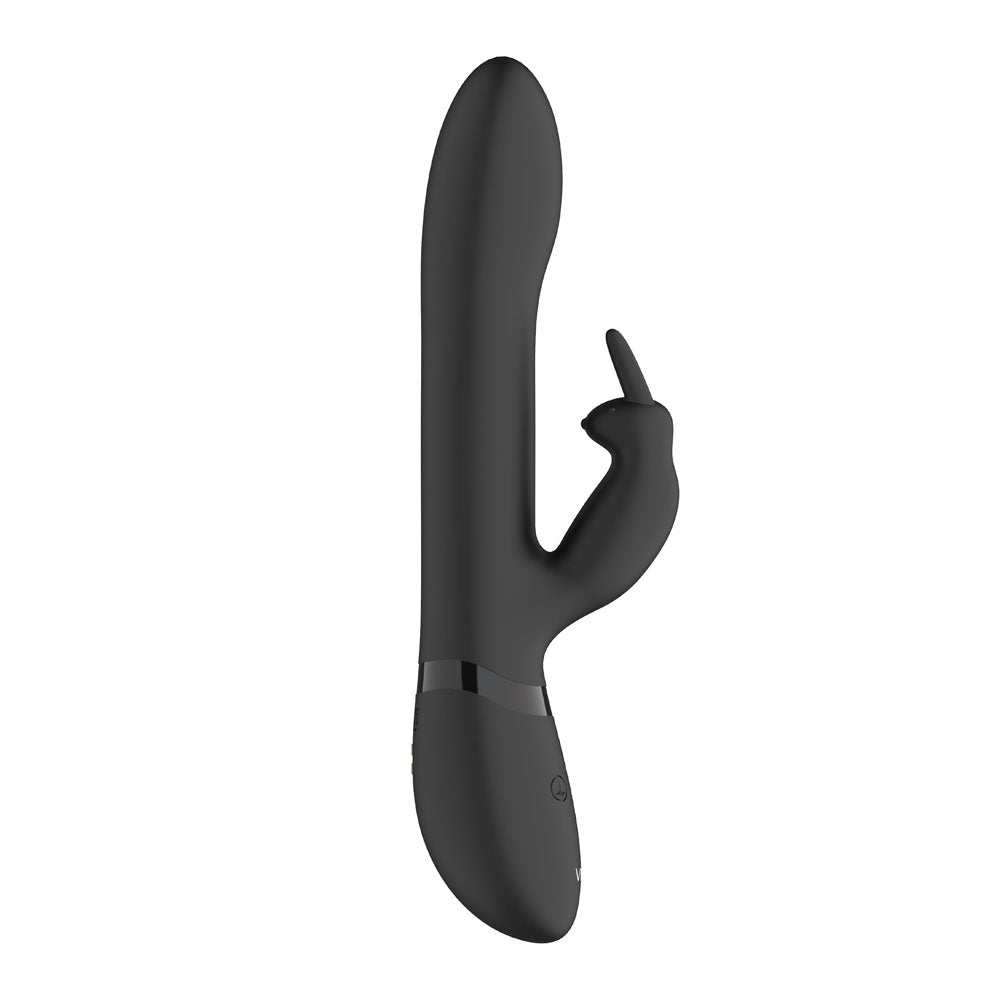 Vive Amoris Black Rabbit Vibrator With Stimulating Beads > Sex Toys For Ladies > Bunny Vibrators 9.1 Inches, Bunny Vibrators, Female, NEWLY-IMPORTED, Silicone - So Luxe Lingerie