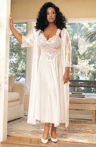 Shirley of Hollywood SoH-IA X3585 Bridal Gown Whit  All Offers, Intimate Attitudes Collection, NEWLY-IMPORTED, Nightwear, Peignoirs, Plus Sizes, Robes, Shirley of Hollywood - So Luxe Lingerie