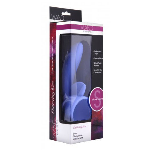 Wand Essentials Fluttering Kiss Dual Stimlation Attachment Sex Toys > Sex Toys For Ladies > Wand Massagers and Attachments 8, Female, NEWLY-IMPORTED, Silicone, Wand Massagers and Attachments 