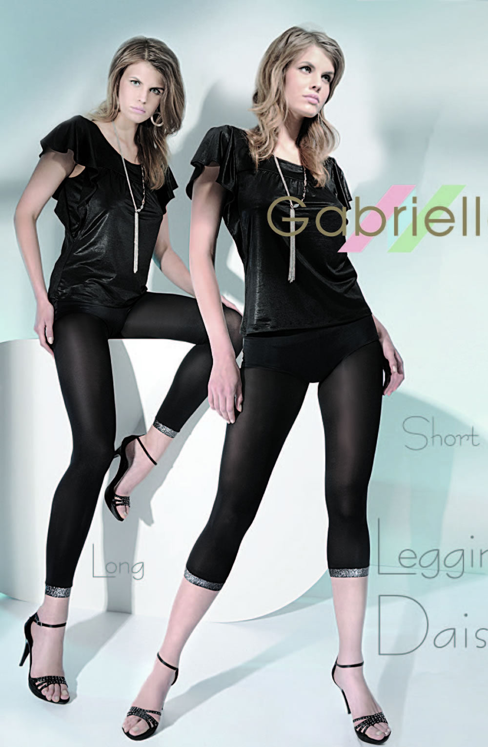 Gabriella Daisy Long Leggings Nerilver (  Gabriella, Hosiery, Leggings, NEWLY-IMPORTED - So Luxe Lingerie