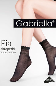 Gabriella Pia 695 Nero Socks  Brands, Everyday, Gabriella, Hosiery, NEWLY-IMPORTED, Socks - So Luxe Lingerie