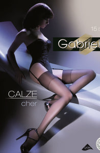 Gabriella Cher Stockings 226 Nero  -()  Gabriella, Hosiery, NEWLY-IMPORTED, Stockings - So Luxe Lingerie