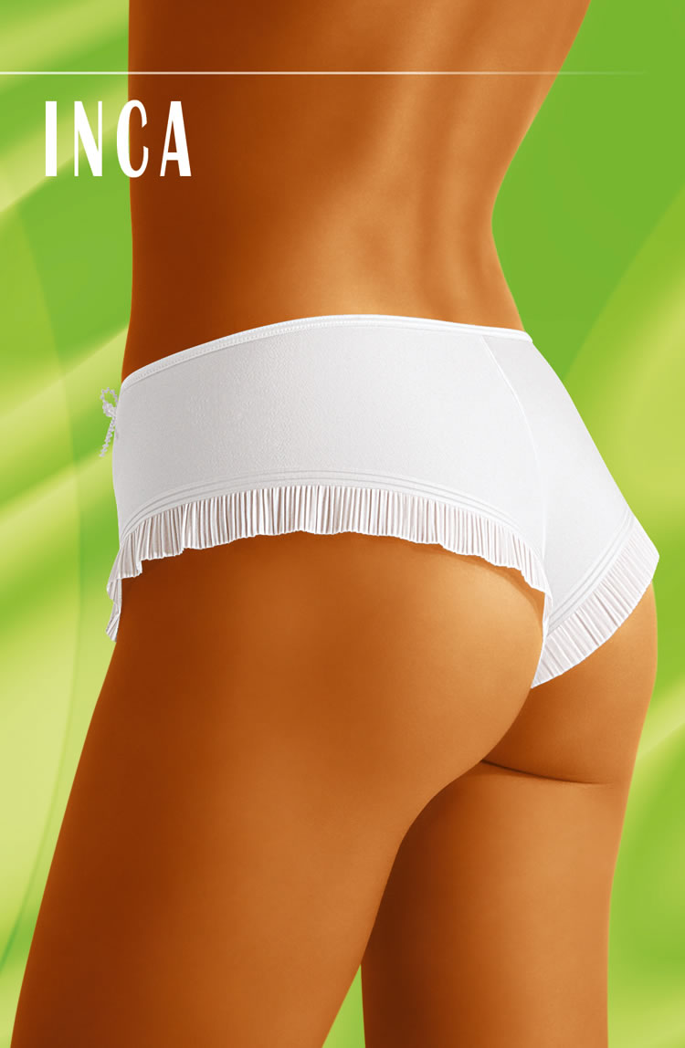 Wolbar Inca White  Briefs & Thongs, NEWLY-IMPORTED, Shorts, Wolbar - So Luxe Lingerie