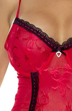 Load image into Gallery viewer, Provocative Solo Una Noche Chemise  Chemises, CHRISTMAS, Christmas - HO HO HO!, NEWLY-IMPORTED, Provocative - So Luxe Lingerie

