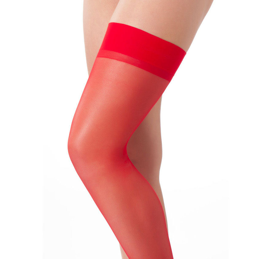 Red Sexy Stockings Clothes > Stockings Female, NEWLY-IMPORTED, Nylon, One Size, Stockings - So Luxe Lingerie