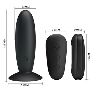 Mr Play Remote Control Vibrating Anal Plug > Anal Range > Vibrating Buttplug 5 Inches, Both, NEWLY-IMPORTED, Silicone, Vibrating Buttplug - So Luxe Lingerie